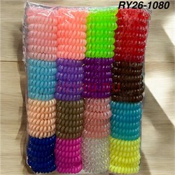 Резинка пружинка 3,5 см (RY26-1080) цветная 100 шт/упаковка - фото 220994