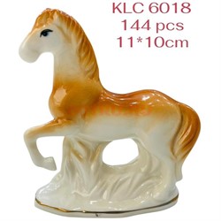 Лошадка из фарфора (KLC-6018) высота 11 см символ 2026 года - фото 221550