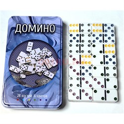 Домино 28 костей 6 цветов - фото 221698