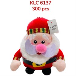 Игрушка музыкальная (KLC-6137) Дед Мороз 17 см высота - фото 222365