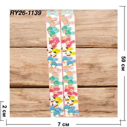 Заколки на ленте детские (RY26-1139) в ассортименте 100 пар/упаковка - фото 222697
