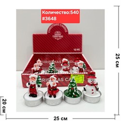Светильник пластмассовый (3648) новогодний 12 шт/упаковка - фото 223019