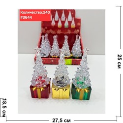 Светильник в виде елки (3644) пластмассовый 12 шт/упаковка - фото 223035