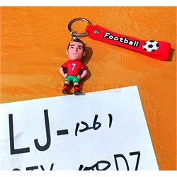 Брелок резиновый (LJ-1261) футболист с браслетом 120 шт/блок - фото 223479