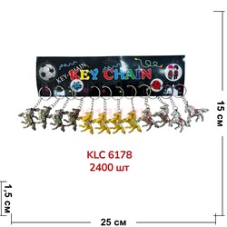 Брелок металлический (KLC-6178) лошадка 3 цвета 120 шт/блок - фото 223557