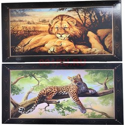 Нарды Большие кошки 50 см деревянные - фото 224095