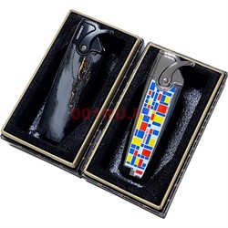 Зажигалка газовая Honest турбо цвета и рисунки в ассортименте (810-1) - фото 225969