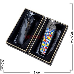 Зажигалка газовая Honest турбо цвета и рисунки в ассортименте (810-1) - фото 225970