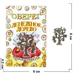 Денежное дерево талисман амулет кошельковый оберег - фото 226135