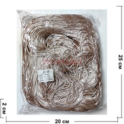 Нитка шелковая 800 м 500 гр бежевый цвет (Color 38#) - фото 226224