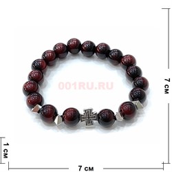 Браслет с крестом (M-156) керамический 12 шт/упаковка - фото 226526