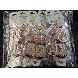 Брелок со стразами (KY-2163) мусульманский черный 12 шт/упаковка - фото 227881