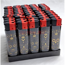 Зажигалка пьезо газовая в ассортименте 50 шт/упаковка - фото 227990