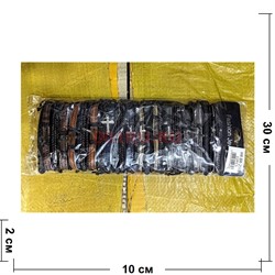 Браслет кожаный с крестом (BR-2568) цвета в ассортименте 12 шт/упаковка - фото 228555