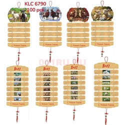 Календарь деревянный на 2027 год Коза Баран символ года 600 шт/упаковка (KLC-6790) - фото 228815