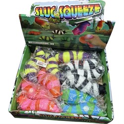 Антистресс игрушка резиновая Гусеница 12 шт/упаковка - фото 229206