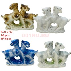Барашки из фарфора парочка (6710) символ 2027 года длина 15 см - фото 229781