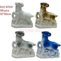 Барашки козочки со слитками из фарфора (6705) символ 2027 года длина 12x10 см - фото 229791