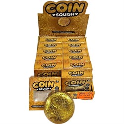 Игрушка сквиши антистресс Coin доллар 12 шт/упаковка - фото 229893