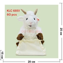 Игрушка мягкая Баран музыкальная (6851) с мешком - фото 229978