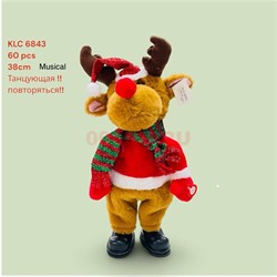 Игрушка музыкальная Олень (6845) повторюшка 38 см - фото 229993