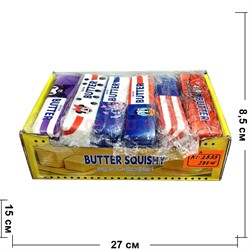 Сквиши брикет масла (2535) мульфильмы Butter Squishy 12 шт/упаковка - фото 230624
