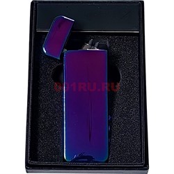Зажигалка USB разрядная цветная глянцевая округлая - фото 230679