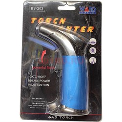 Горелка газовая (BS-203) Torch Lighter цвета в ассортименте - фото 230694