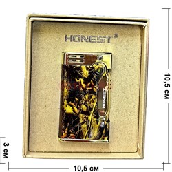 Зажигалка Honest бензиновая (BCZ809-1) цвета в ассортименте - фото 230721