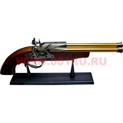 Зажигалка газовая Мушкет (Е30) 3 ствола (2 цвета) - фото 45502
