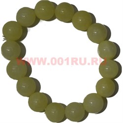 Браслет из лимонного агата 12 мм (прессовка) - фото 45609