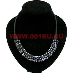 Бусы из циркония "Гирлянда" цвет черный - фото 45642