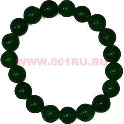 Браслет из синего хризопраза 10 мм (натуральный камень) - фото 45790