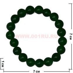 Браслет из синего хризопраза 10 мм (натуральный камень) - фото 45791
