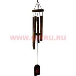 Музыка ветра 5 трубок "Драконы" (МО302-2) золотые на черном - фото 45799