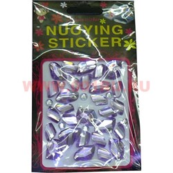 Стекло декоративное "NUOYING STICKER" цвет сиреневый , цена за 12 шт/уп - фото 45828