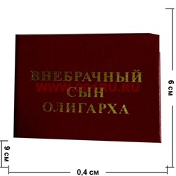 Прикол "Удостоверение внебрачный сын олигарха" - фото 45995
