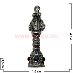 Подвеска индийская с камнями 4 см - фото 46738