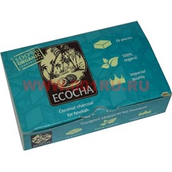 Уголь для кальянов Ecocha 16 кубиков 250 гр (кокосовый) - фото 47328