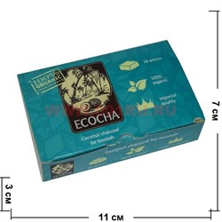 Уголь для кальянов Ecocha 16 кубиков 250 гр (кокосовый) - фото 47330