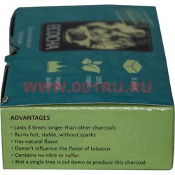 Уголь для кальянов Ecocha 16 кубиков 250 гр (кокосовый) - фото 47331