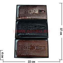 Кошелек женский лак на молнии под кожу крокодила в ассортименте - фото 47407
