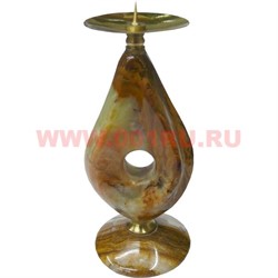 Подсвечник из оникса на 1 свечу 2x5 дюймов - фото 47454