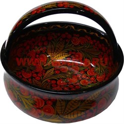 Ваза с ручкой хохлома размер 15*20*20 - фото 47595