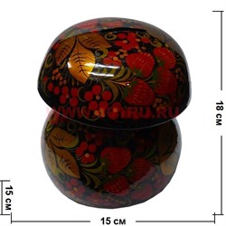 Копилка "Грибок" хохлома - фото 47676