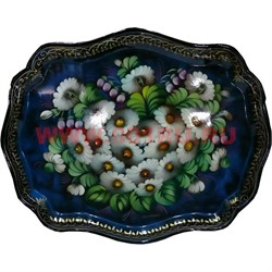 Поднос жостовский "Ромашки" ручная роспись большой - фото 48075