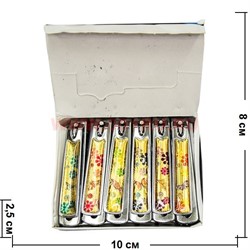 Кусачки для ногтей 8 см с рисунками, цена за 12 шт - фото 49225