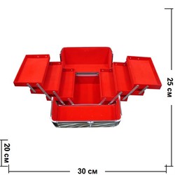 Шкатулка-автомат металлическая 3-ярусная 25*20*30 - фото 49469