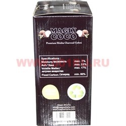 Уголь для кальяна Magix Coco Slim 1 кг 108 шт кокосовый - фото 49502