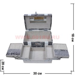 Шкатулка 3-ярусная с двойным дном 18*20*30 - фото 49521